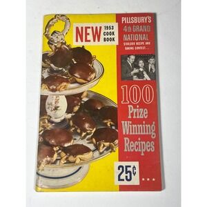 1953 Pillsbury Cook Book 100 Prize‎ Winning Recipes Vintage Recipe Book
